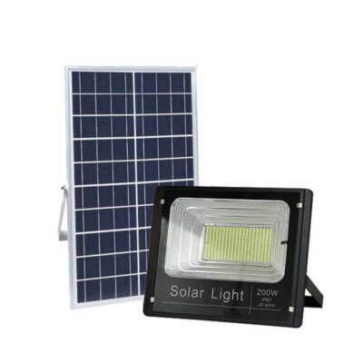 Projecteur Solaire LED 200W IP67 (Panneau Solaire + Télécommande Inclus)