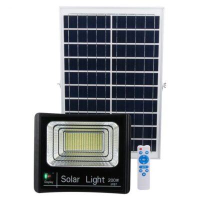 Projecteur Solaire LED 200W IP67 (Panneau Solaire + Télécommande Inclus) – Image 2