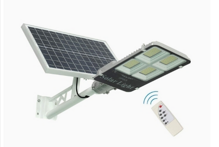 Lampadaires solaires d'extérieur 300 W avec télécommande, lumière blanche du jour 6500 K pour cour, jardin, rue, parc de jeux